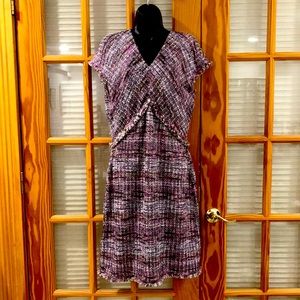 St.John Knit Orchid Sz 8 Dress NWT